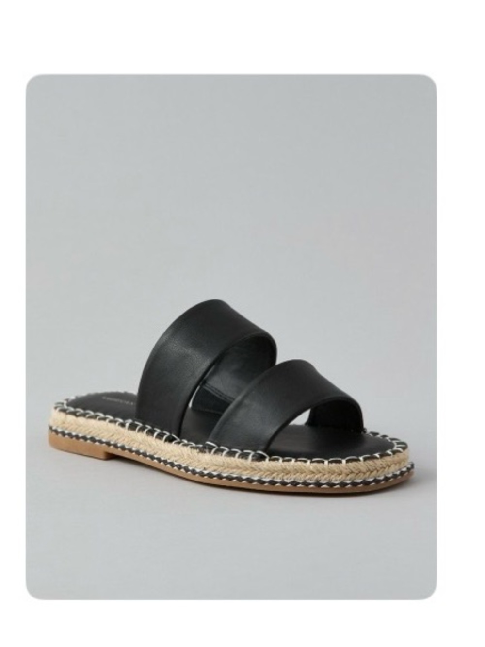 American Eagle AE Two-Strap Espadrille Slide Sandals